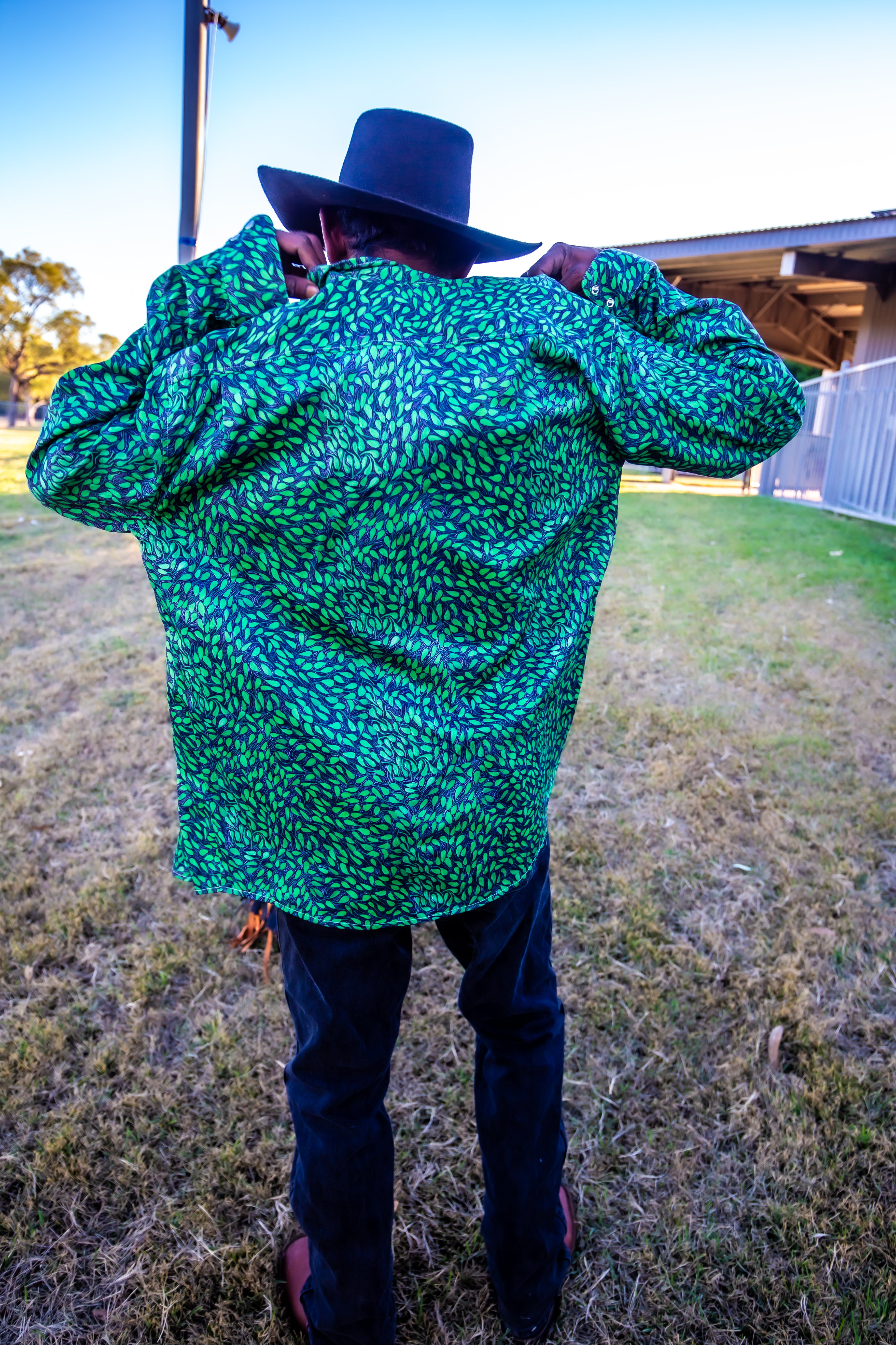 Bush Banana print western shirt