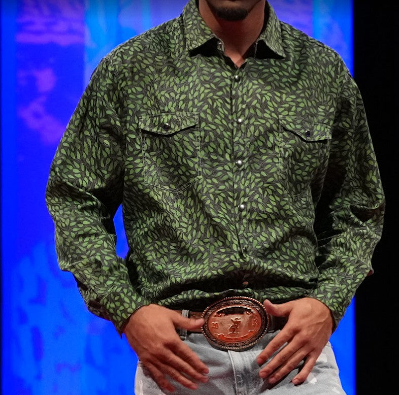 Bush Banana print western shirt